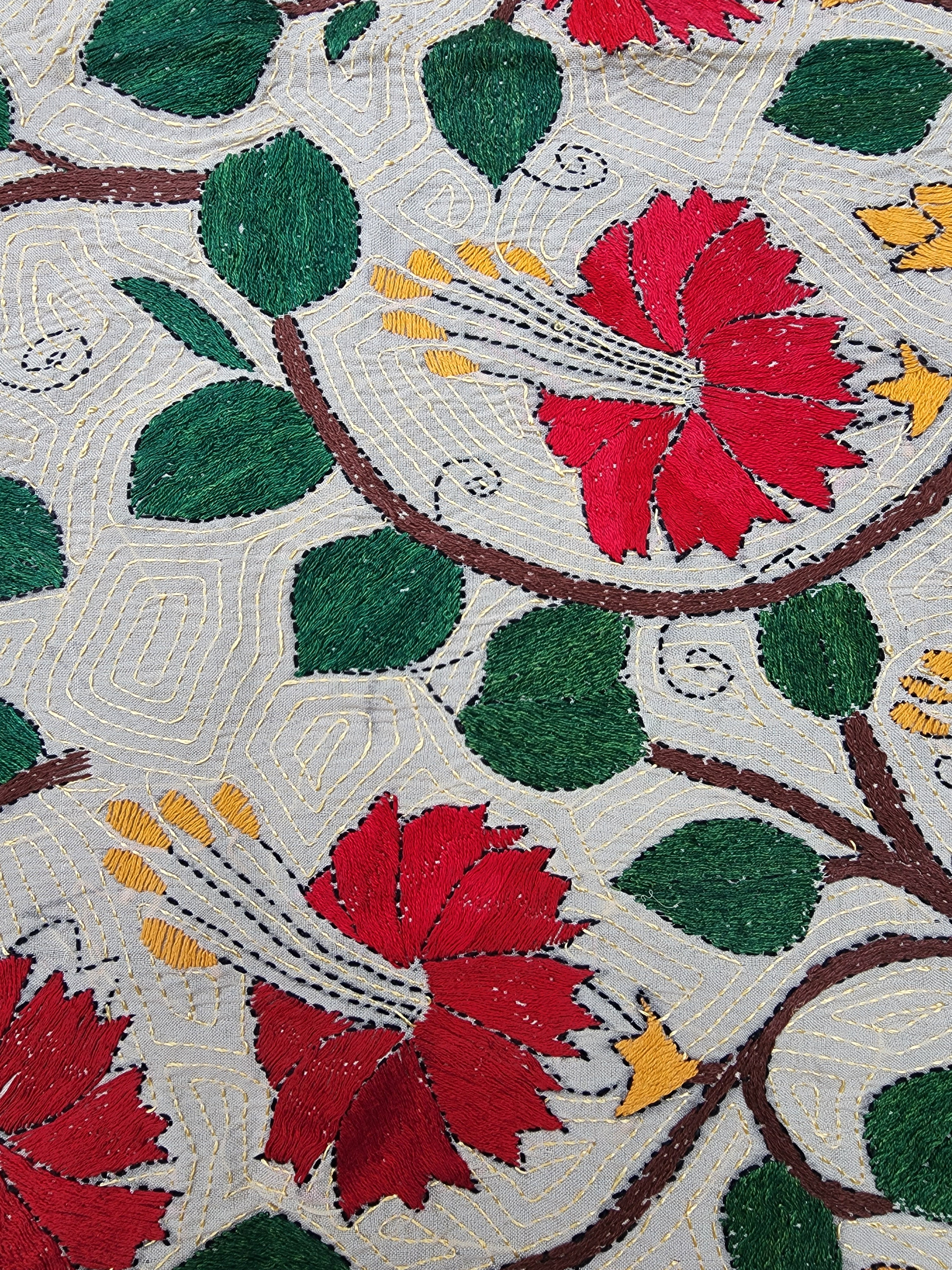 Hand Embroidered Pure Silk Dupatta