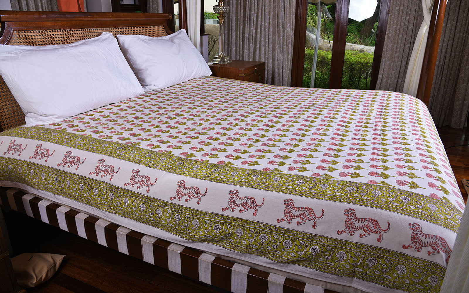 Marie Gold Queen Size Bed Cover