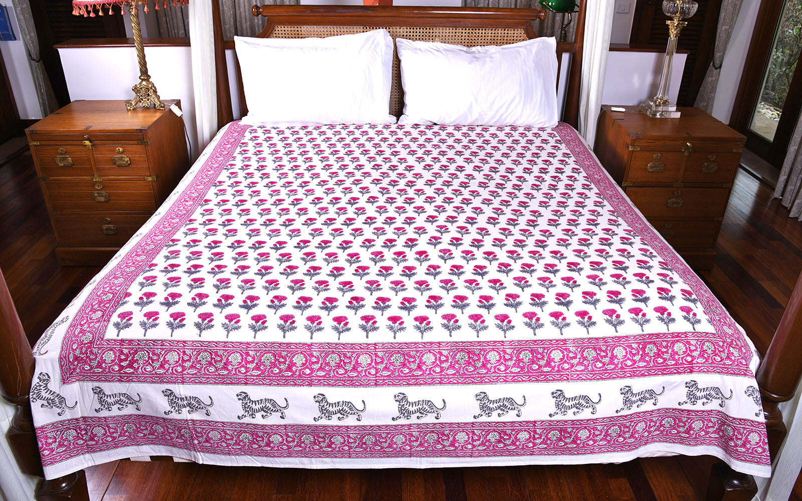 Marie Gold Queen Size Bed Cover