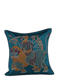 Mataji Embroidered Silk Cushion Cover