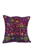 Peacock Embroidered Cushion Cover