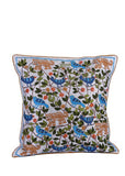 Tiger Bird Embroidered Cushion Cover